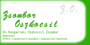 zsombor oszkocsil business card
